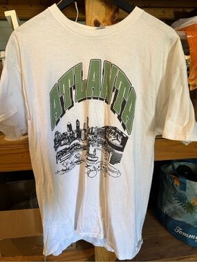 Atlanta Graphic Tee - White & Green
